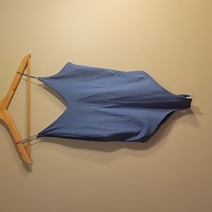 Gaze spaghetti strap soft bodysuit with snap closure size xs